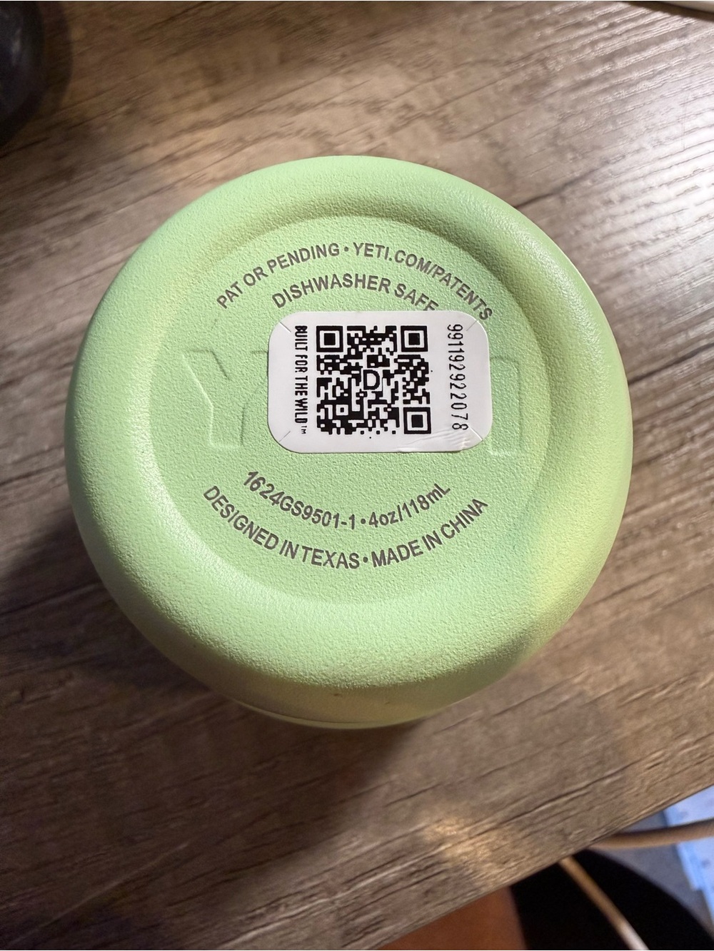 Yeti Lime Green Insulated Espresso Cup/Tumbler with Stainless Rim - Picture 3 of 3